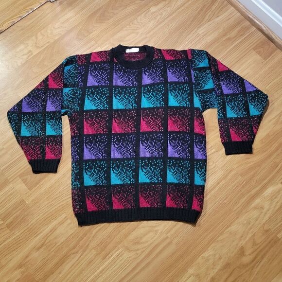 80s Lovely Knit Sweater S - Picture 1 of 7